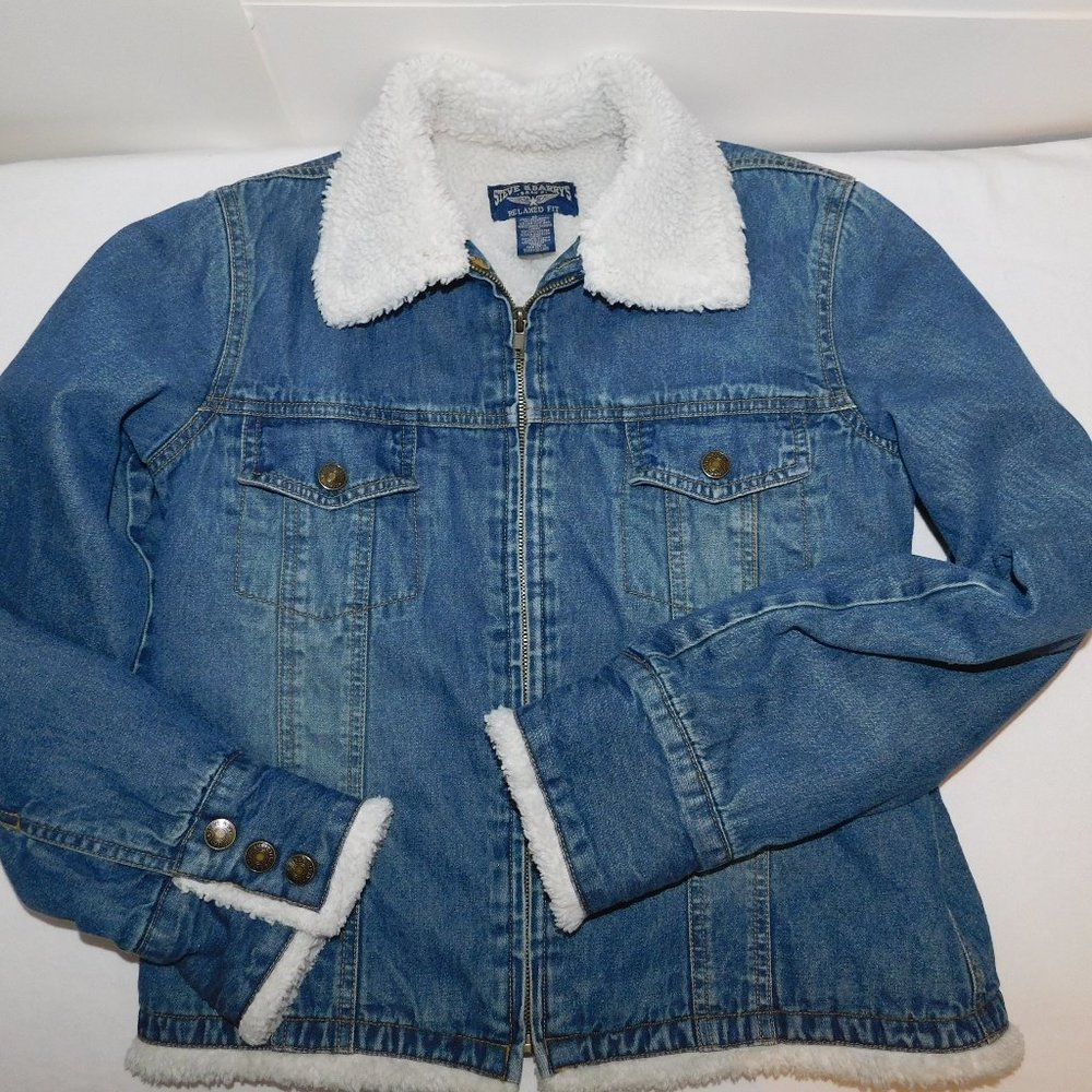 Steve & Barry's Relaxed Fit Denim Jacket Coat - Picture 1 of 7
